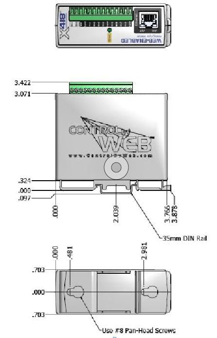 400 Series Device Dimensions